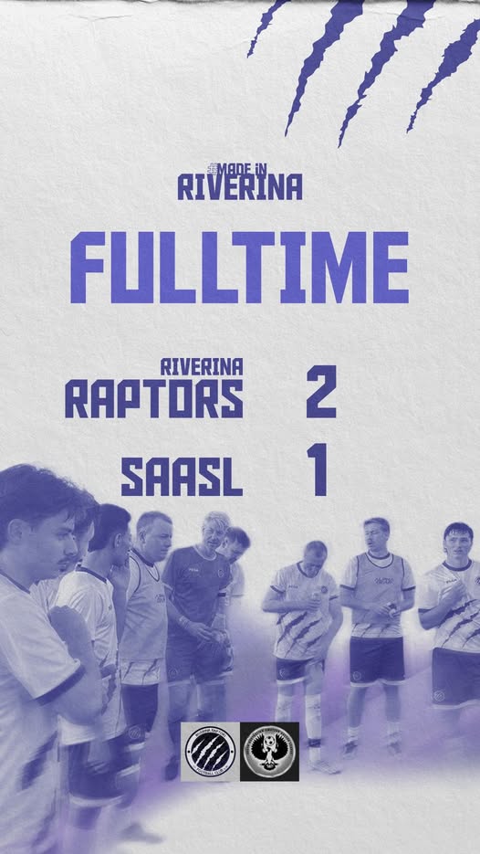 Riverina Raptors Secure 2-1 Victory Over SAASL